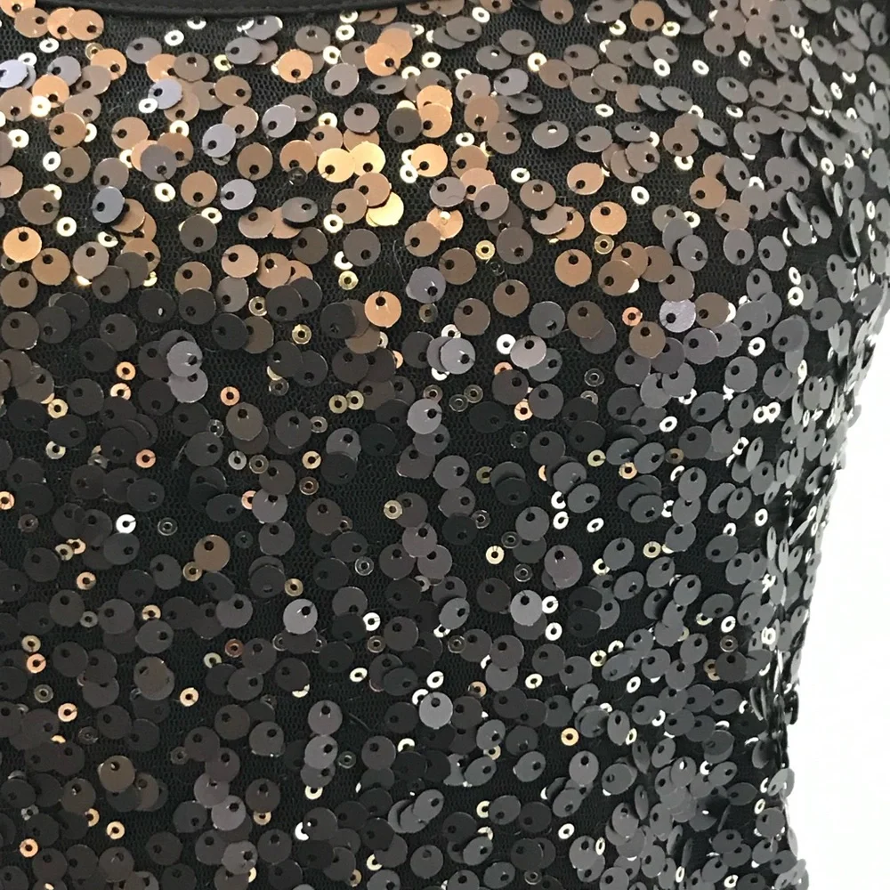 ☀️WEEKEND SALE☀️ Express sequined black tank - Picture 2 of 6